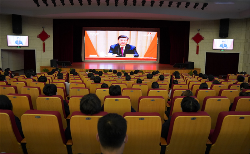 学校组织集中收听收看中国共产主义青年团成立100周年大会