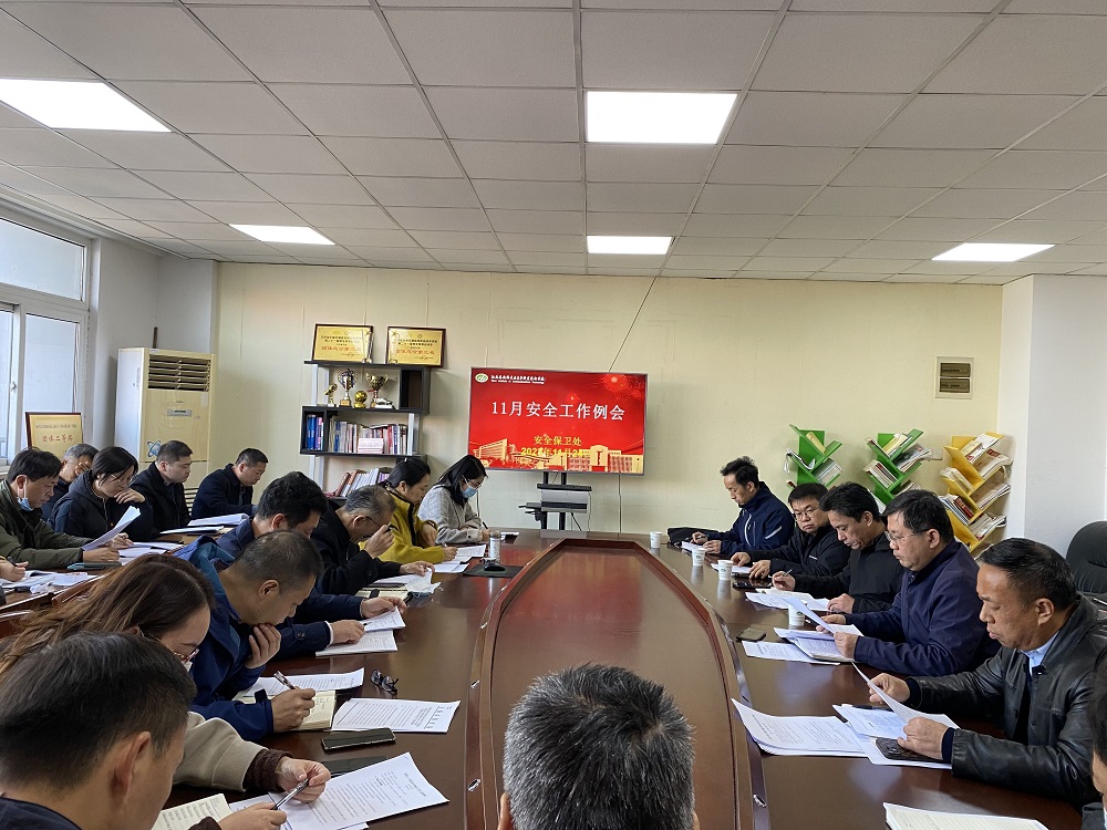 学校召开11月份安全工作例会