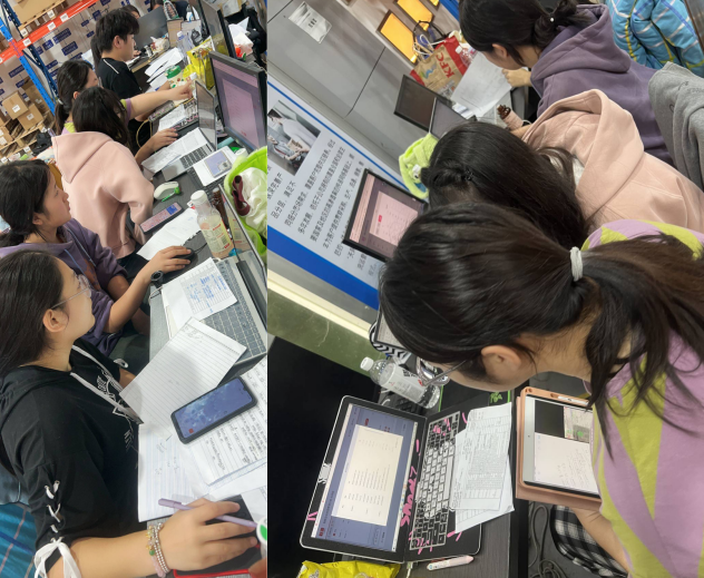 物流管理学院学生备战企业经营模拟沙盘技能大赛